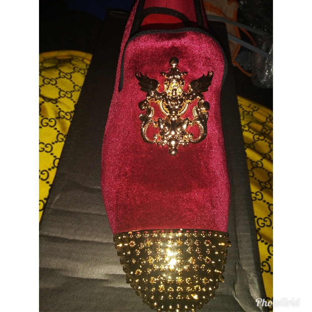 Red men's loafers